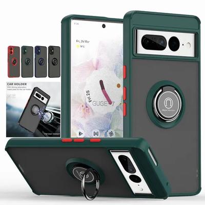 Husă pentru Google pentru Google Pixel 8A 7A 8 7 6 Pro Husă de telefon 360 magnetică inel pentru degete suport mat Armura capac anti-amprentă