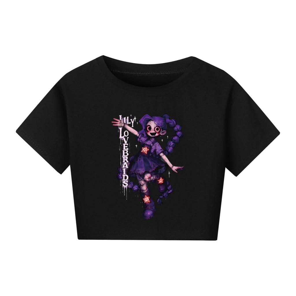 5583 Kids Girls Lily Lovebraids Print Short Style T-Shirt