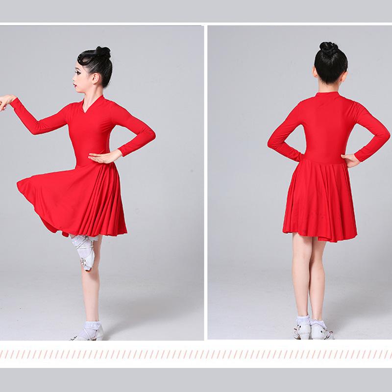 Abbigliamento da ballo per bambina: Set Nero Rumba & Danze da Sala con Gonna Svasata