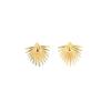 European and American Geometric Metallic Stud Earrings - Creative and Unique Style for Women
