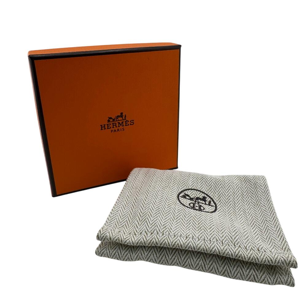 Hermes Leather Croisier Double Tour Bracelet Pink Leather Women Used