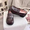 Japanese original uniform shoes round head patent leather J shoes Lolita shoes school for small leather shoes women's shallow single shoes with skirts