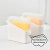 Caixa para guardar queijo, recipiente hermético para armazenamento de alimentos com tampa, grande capacidade, suporte para fatias de queijo, geladeira, organizador transparente de odores