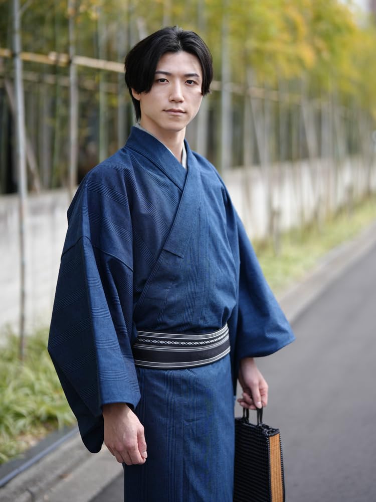 Square Obi Hakata Ori Pure Silk Made In Japan Kimono Yukata Gift White [TAYU-TAFU] Men's Men's Year-round