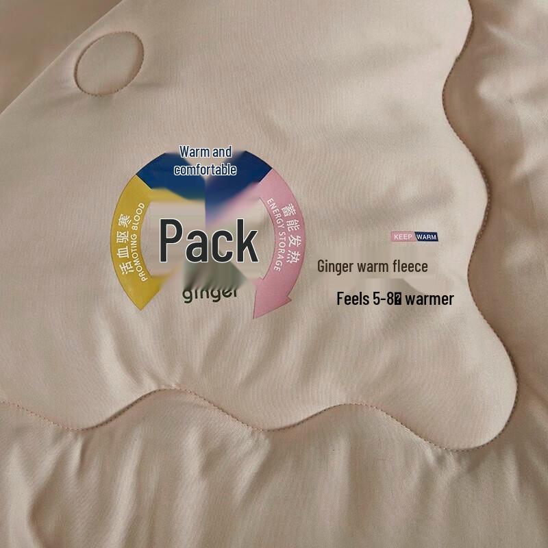 Donnar Home Warm Velvet Quilt with Ginger Essence Fabric