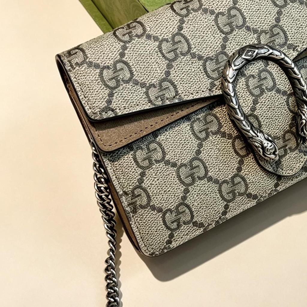 [Pre-Owned] Gucci Dionysus GG Supreme Super Mini Bag 'Beige' - Very Good #1OMN44P
