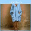 Elegant Vneck Pocket Batwing Sleeve Dress For Casual Spring Looks