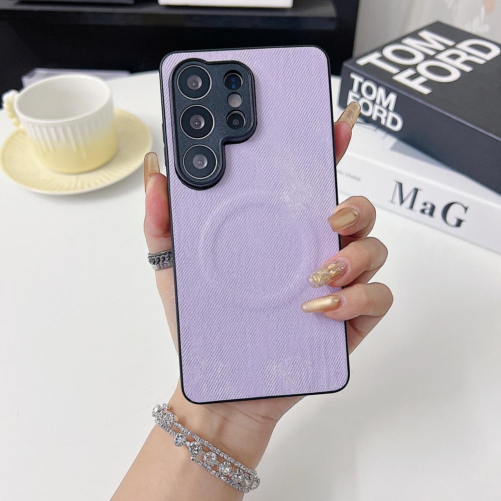 For Magsafe Cowboy Leather Texture Phone Case For Samsung S26 S25 FE A57 A37 A56 A36 A26 Ultra Plus Full Bumper Magnetic Cover