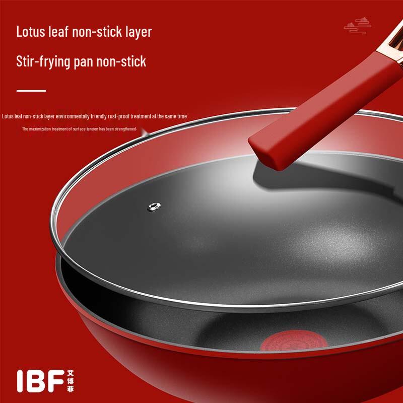 Aibofei 32CM Centennial Red Smart Wok