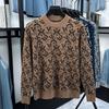 Maglione da Uomo a Girocollo in Lana Lavorato a Maglia Lusso Raffinato Lnlaid Ispessito Maglione Lusso Moda Morbido per il Lavoro Abbigliamento Maschile Top
