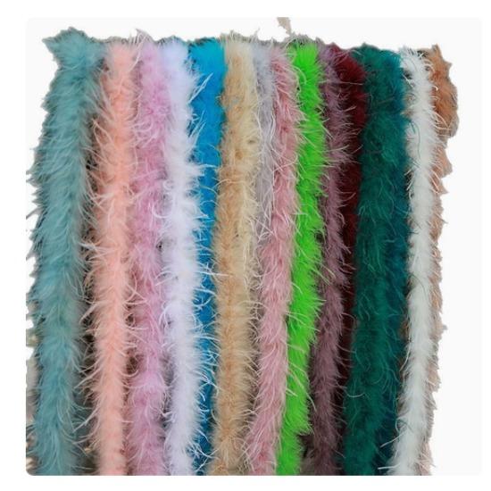 DIY 1 Ply Ostrich Feather Boa Customized Real Ostrich Feathers Scarf for Wedding Dress Sewing Decoration Plume Woman Shawl