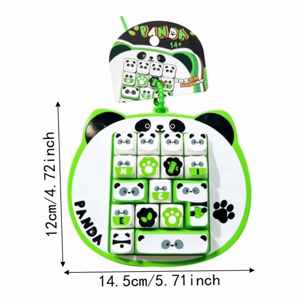 Panda Fingertip Button Keyring Cartoon Keyboard Clicker Keychain  Travel Use