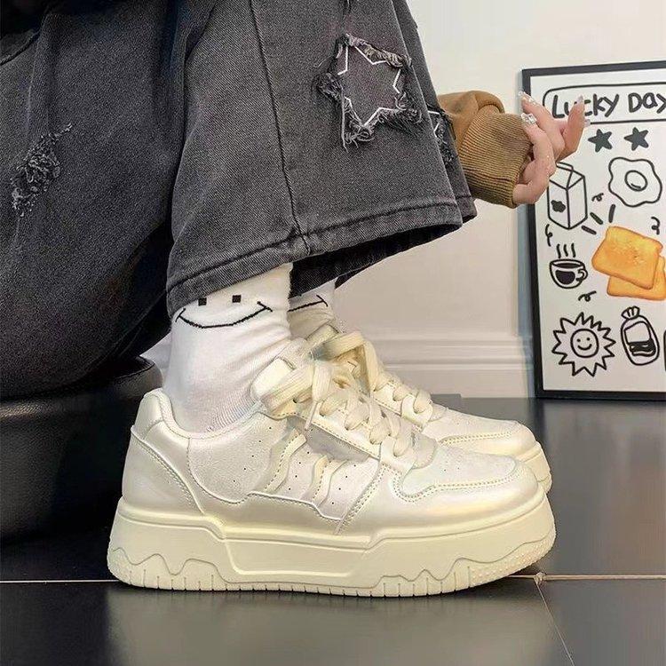 

Fashion casual shoes 2025 autumn new women s shoes platform muffin sports shoes student bread shoes women s board shoes 40