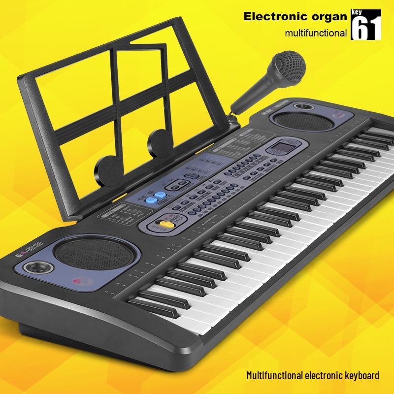 Multifunctional 61-Key Electronic Keyboard for Kids - Beginner Music Toy & Early Education Piano