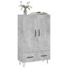 Highboard Concrete Grey 69.5 X 31 X 115 Cm Wood Based Panel