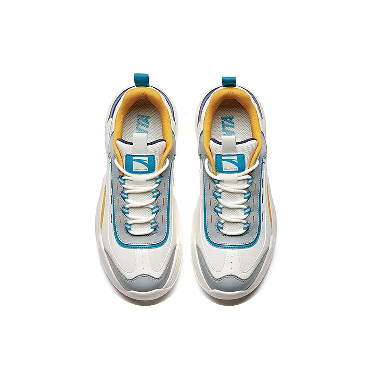 New ANTA Chunky Sneakers Men's Low top White/Blue/Yellow 91938862-8