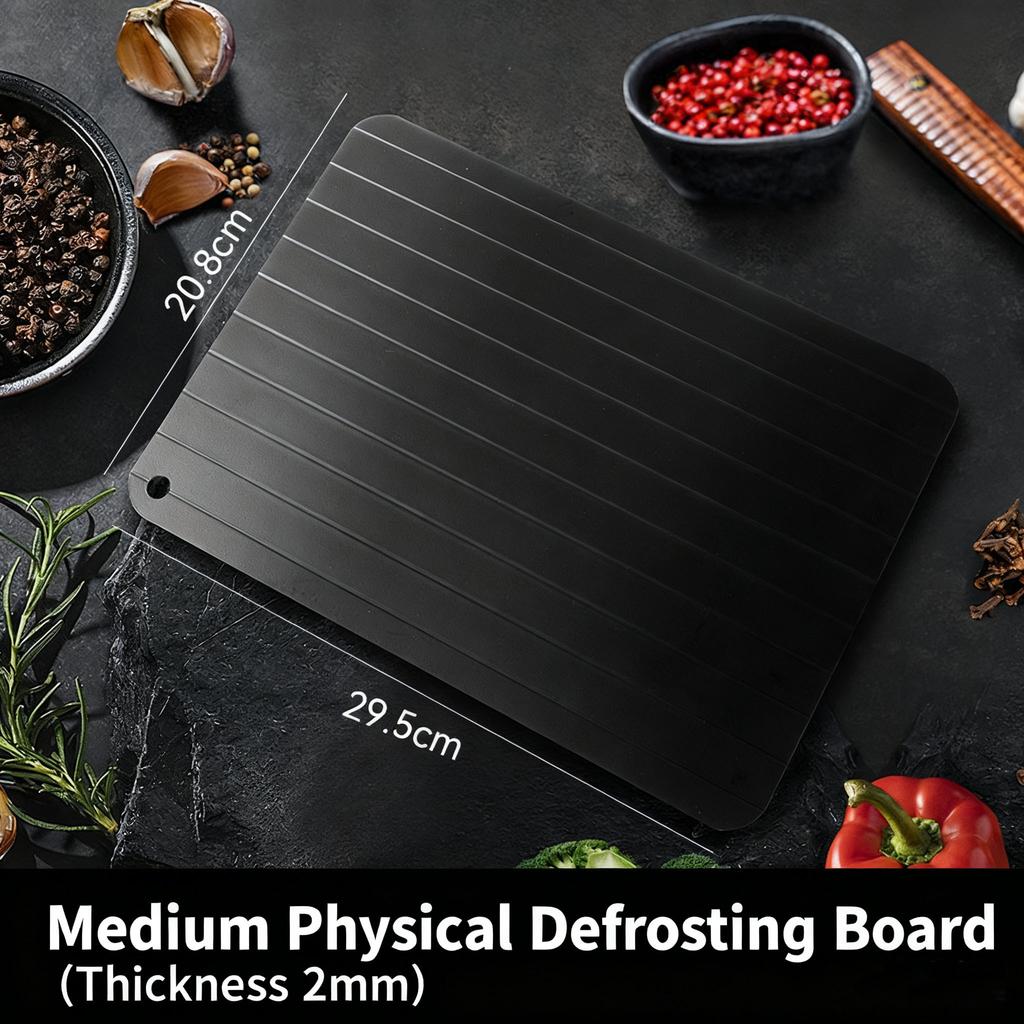 1pcs Aluminum Alloy Rapid Defrosting Tray Quick Thawing Cold Steak Fish Fruit Meat Food Defrosting Board Household Kitchen Tools