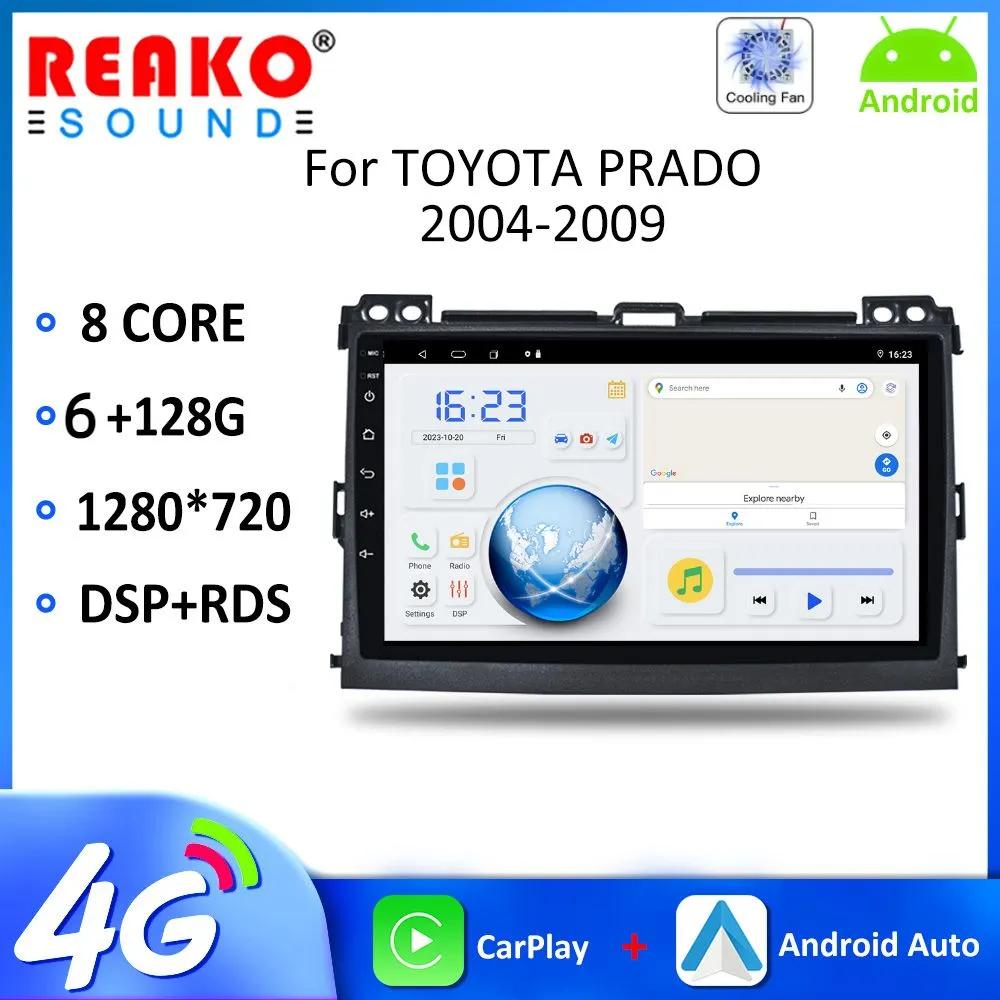 

Автомобильное радио REAKOSOUND 2 Din 9 дюймов, Android, авторадио для Toyota Prado 2004-2009, HD 1080P, WIFI, GPS, Bluetooth, FM, зеркальная связь, вид сзади 2+32CP чёрный