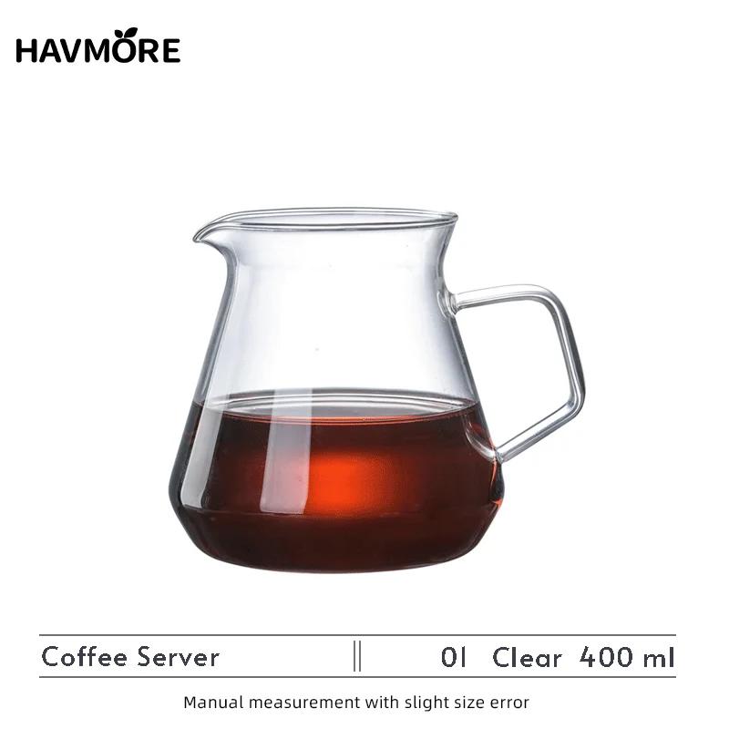 

Ручной работы Высокоборосиликатное Стекло Чайник Пуровер Кофейник Для Использования с Кофеваркой