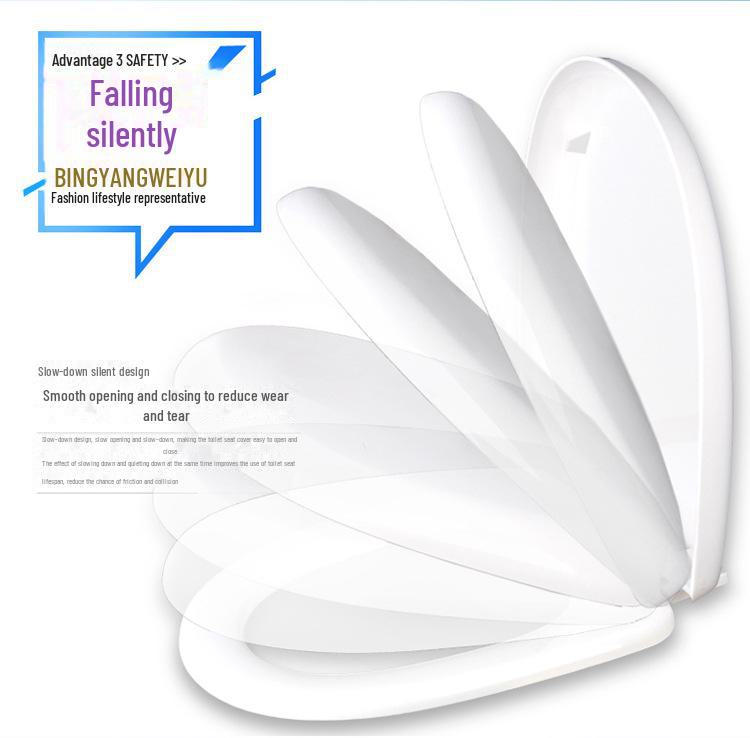 Pogrubiona Wolnoopadająca Pokrywa Siedziska Toaletowego UVO do Gospodarstwa Domowego