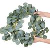 200CM Artificial Eucalyptus Garland Vine Ivy Handmade Fake Wreath Hanging For Home Garden Office Wedding Party Backdrop Arch Wall Decor