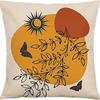 Tarot Printed Line Pillow Cover Moon Star Home Bedroom Sofa Pillow Cushion Cover