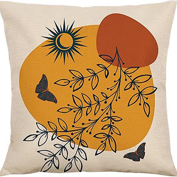 Tarot Printed Line Pillow Cover Moon Star Home Bedroom Sofa Pillow Cushion Cover