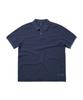 Discuss Athletic Pique Regular Fit Blank Polo Shirt Washed Navy