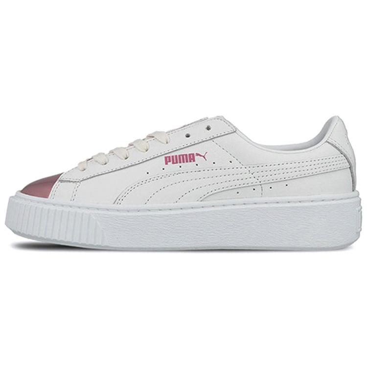 PUMA Basket Platform Metallic S White/Lilac Snow Womens 366169-04 38 розовый/белый