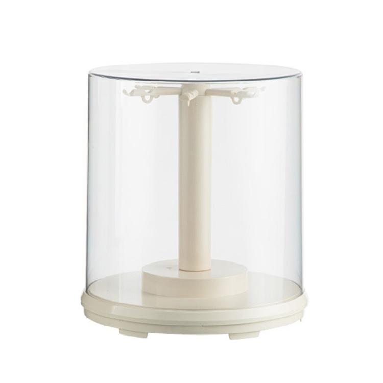 

Dustproof Clear Spinning Display Case Rotating Display Case For Doll Collection Home Decoration Plastic Storage Solution
