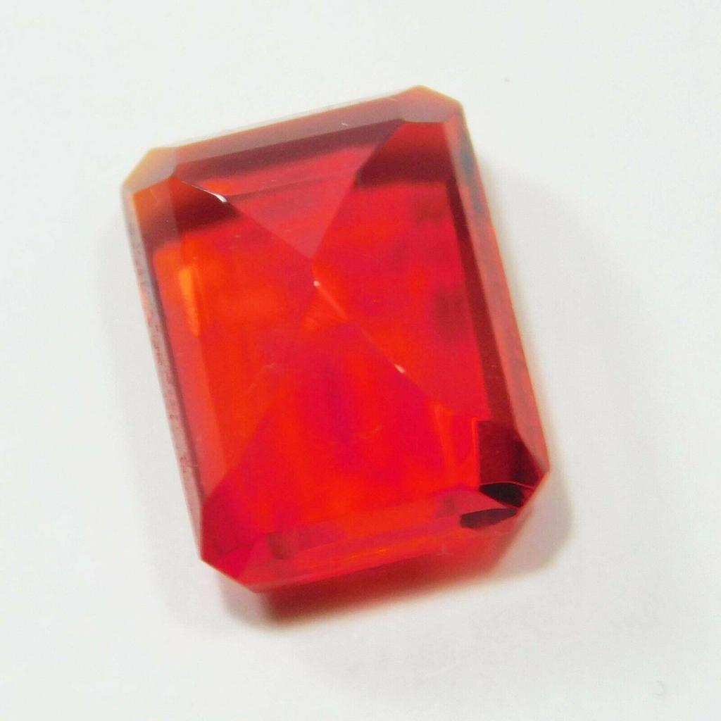 6 Ct A++ Orange Sapphire Loose Gemstones Emerald Shape