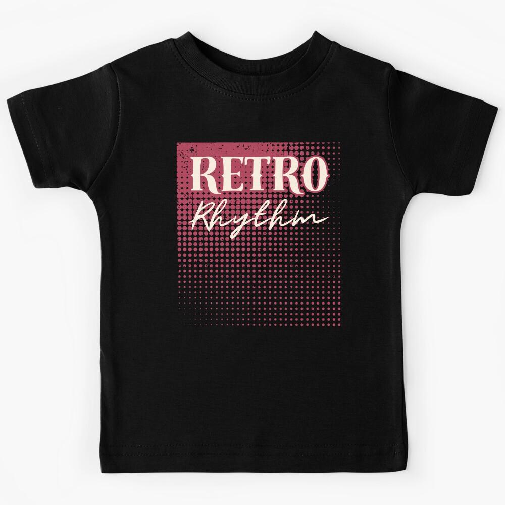 Retro Rhythm Vintage Music Gifts Kids T-Shirt 130