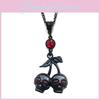 Gothic Punk Cross Butterfly Necklace With Alloy Pendant For Women