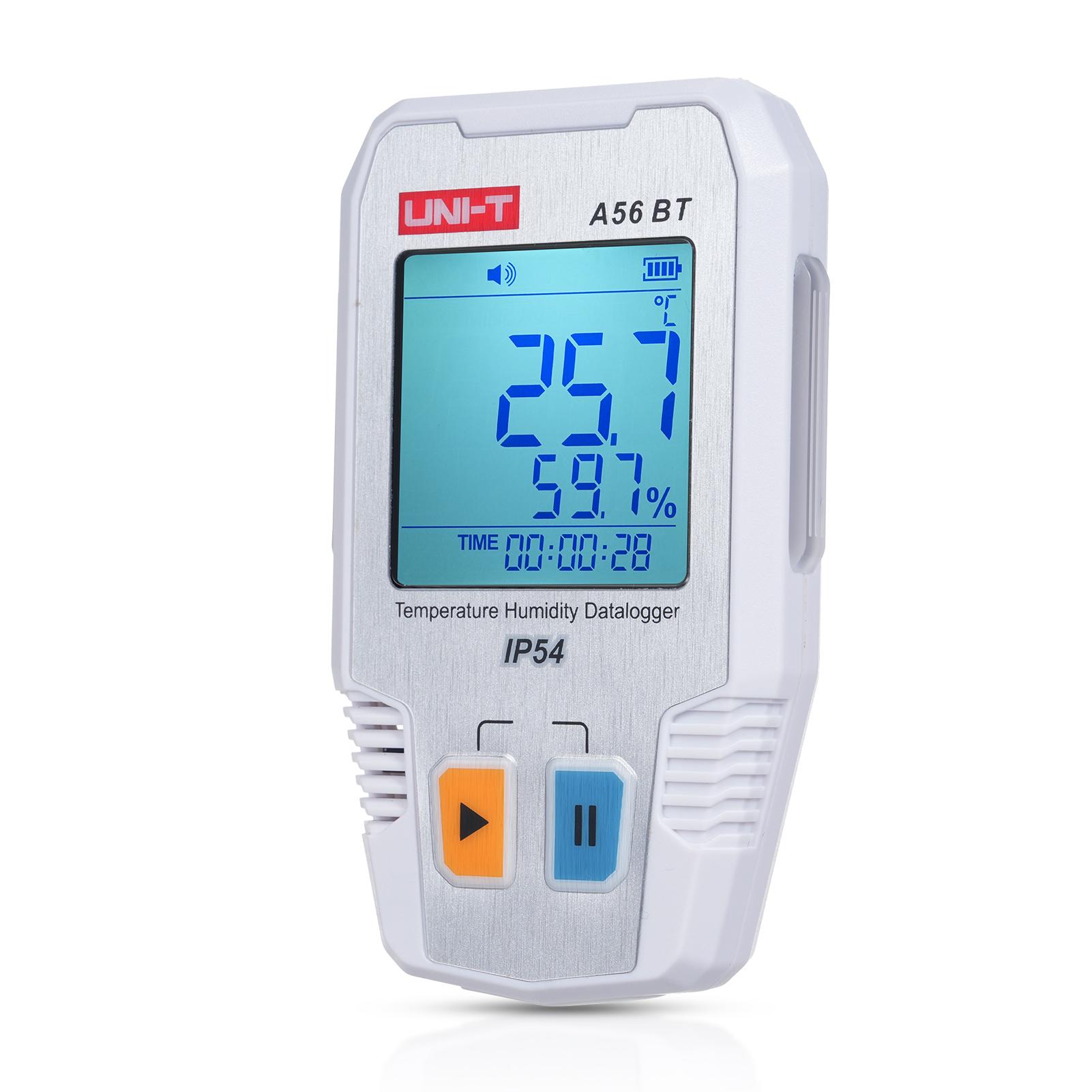 

BT Регистратор данных температуры и влажности Интеллектуальный термометр-гигрометр 64000 Хранение данных измерений белый