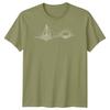 Segelboot Sonnenuntergang Segeln Reise Unisex T-Shirt Ozean Linienkunst