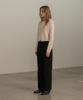 Mosyupamosyu Jane Straight Cotton Pants [Black]