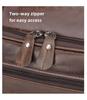 Jiameida Retro Leather Men's 17-Inch Briefcase and Handbag