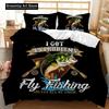 3D Print Fashion Big Pike Fishing Hunting Bedding Set Boys Girls Twin Queen Full Size Duvet Cover Pillowcase Bed Adult Bedroom