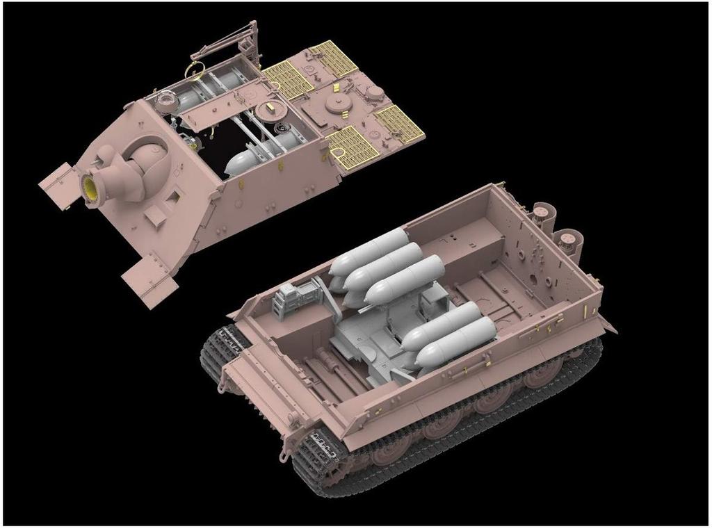 Ryefield Models 1/35 Scale German Sturmtiger with Connectable Assembly Tracks Plastic Model Kit RFM5035