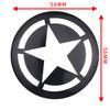 CMI1 4Pcs Car Wheel Hubcaps Stickers Five-Pointed Stars Logo Badge Hub Decal For Jeep Cherokee Compass Trail Hawk Liberty Commander
