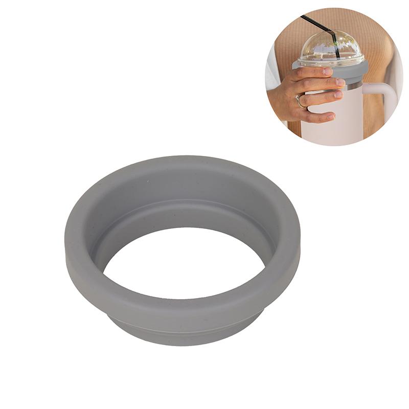 

Durable Silicone Ring for Cold Beverages, Fits 30/40oz Iced Coffee Tumblers серый