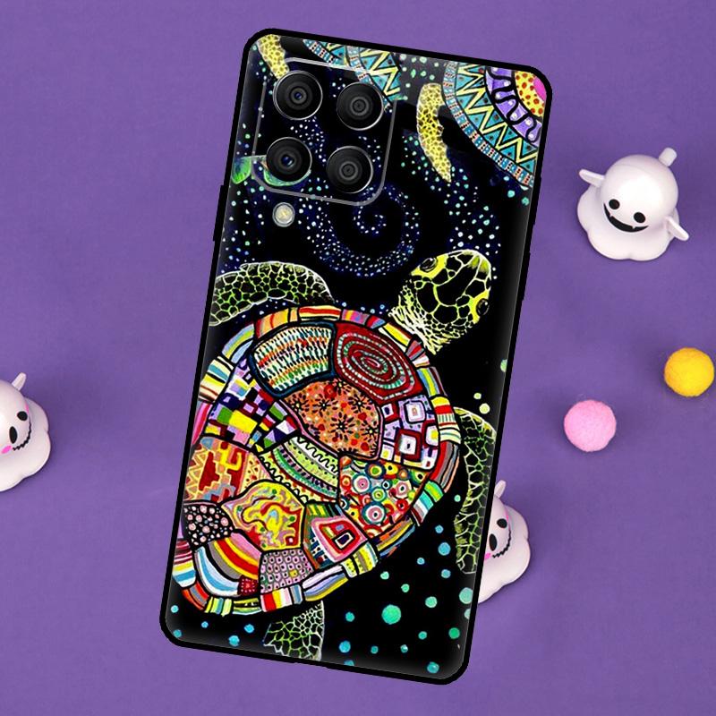 Coque Tortue de Mer Pour Samsung Galaxy M55 M15 M33 M13 M23 M53 M31 M51 M14 M34 M54 M20 M30s M52 M32 Étui