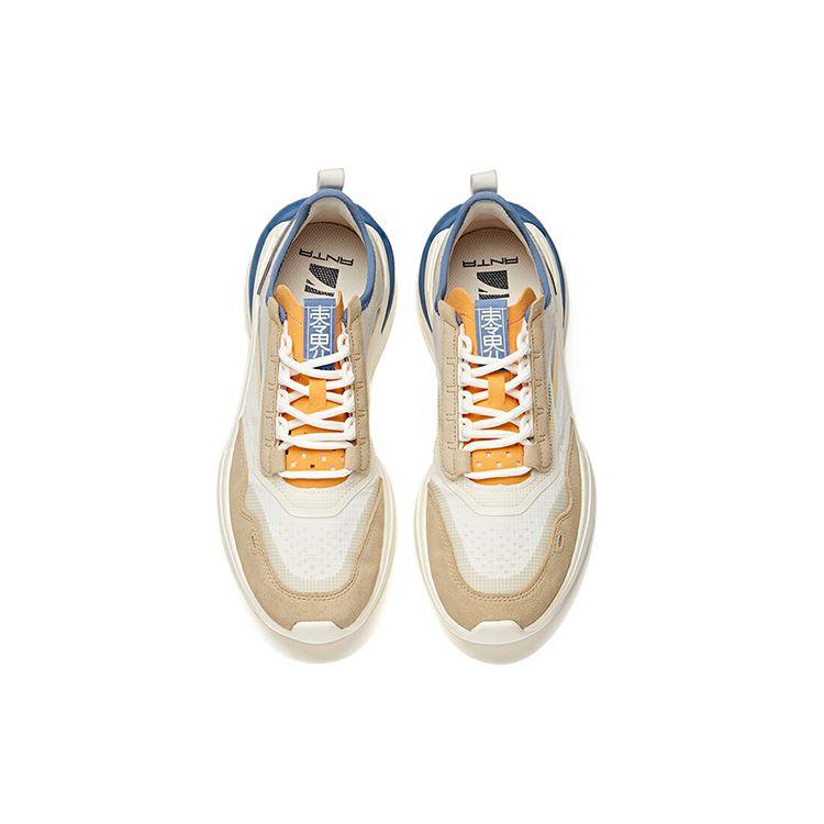 Anta Lifestyle Series Low-Top Sneakers Men Sneakers White Brown Gray 112128871-3