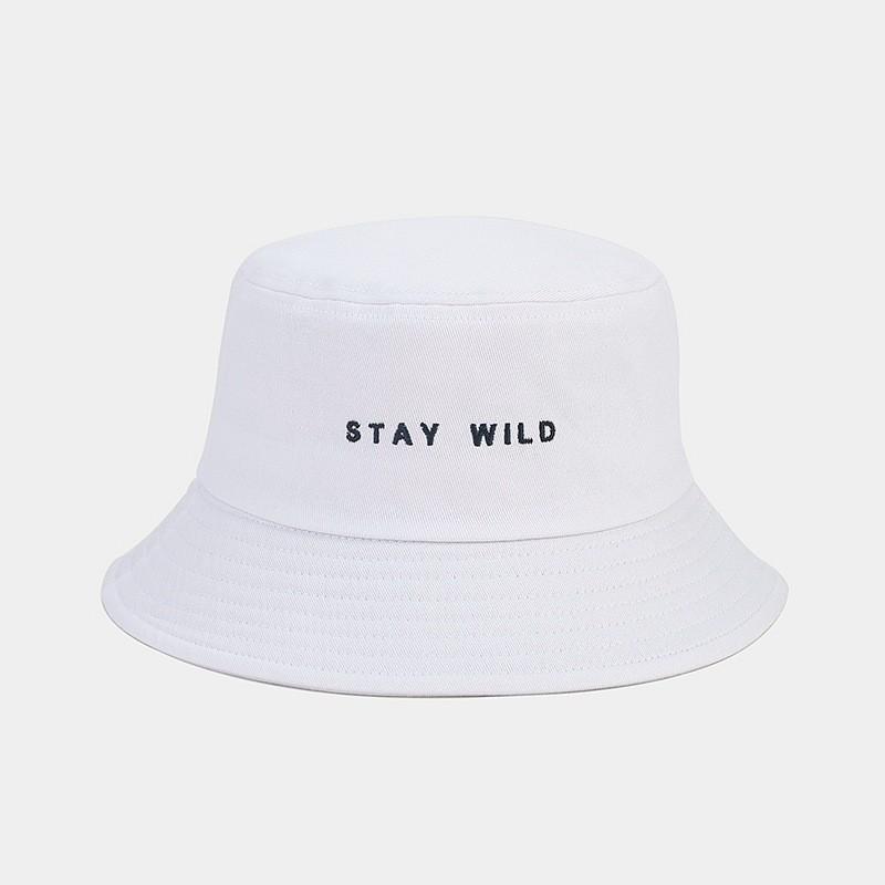 Cotton Embroidered Fisherman Hat With Sun Protection For Casual Summer Wear
