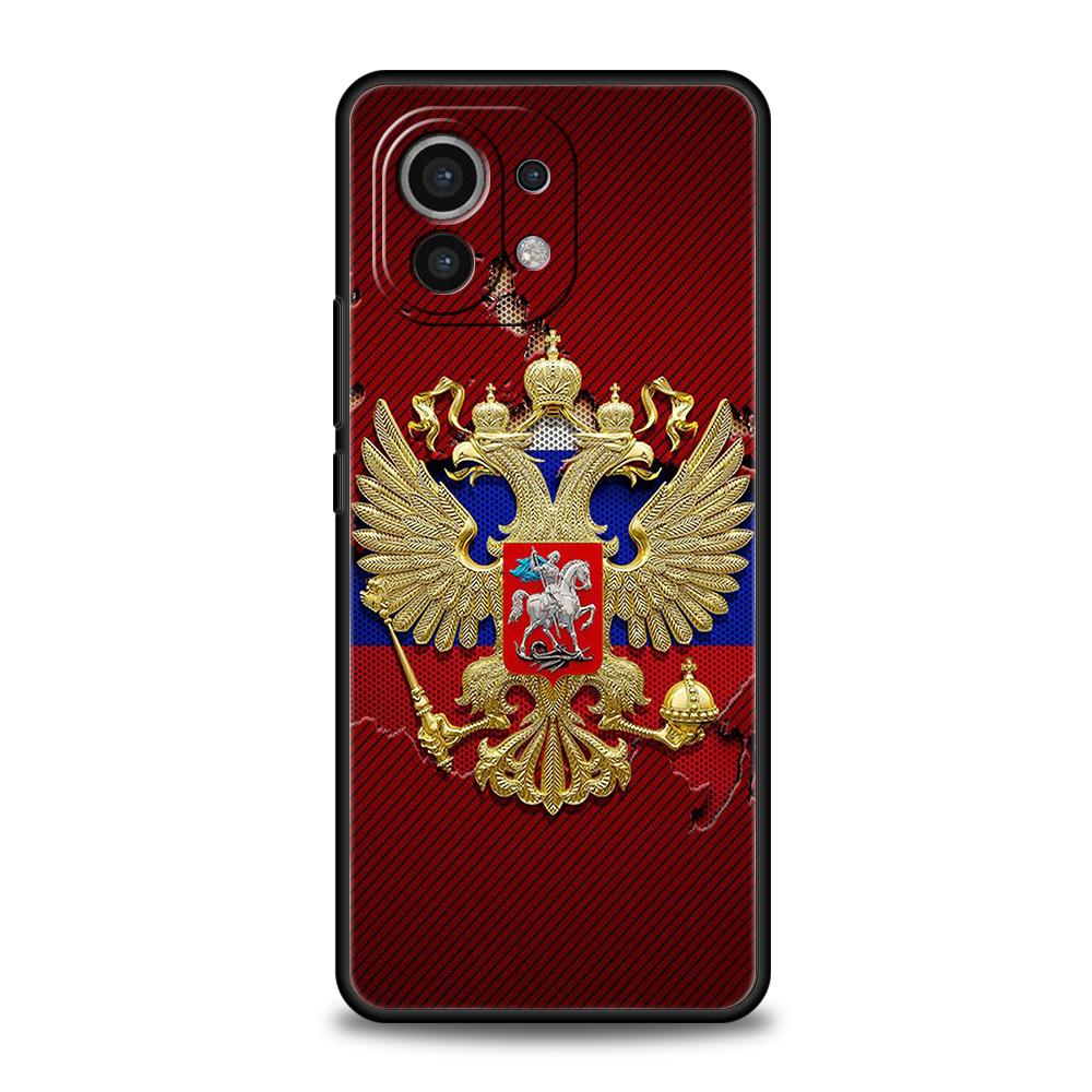 Russia Russian Flags Phone Case for Xiaomi Mi 14 13 12 11 Ultra 13T 12T Poco C51 F3 F4 F5 X3 X4 NFC M3 Pro Lite 5G Silicon Cover
