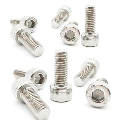 A-Flachkopf-Innensechskantschrauben, Edelstahl 304, Satz mit 10 (M6, 45 mm)