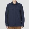 Timberland Solid Color Logo Embroidered Outdoor Casual Polo Long Sleeve Shirt Men shirts Dark-Blue A6895-433
