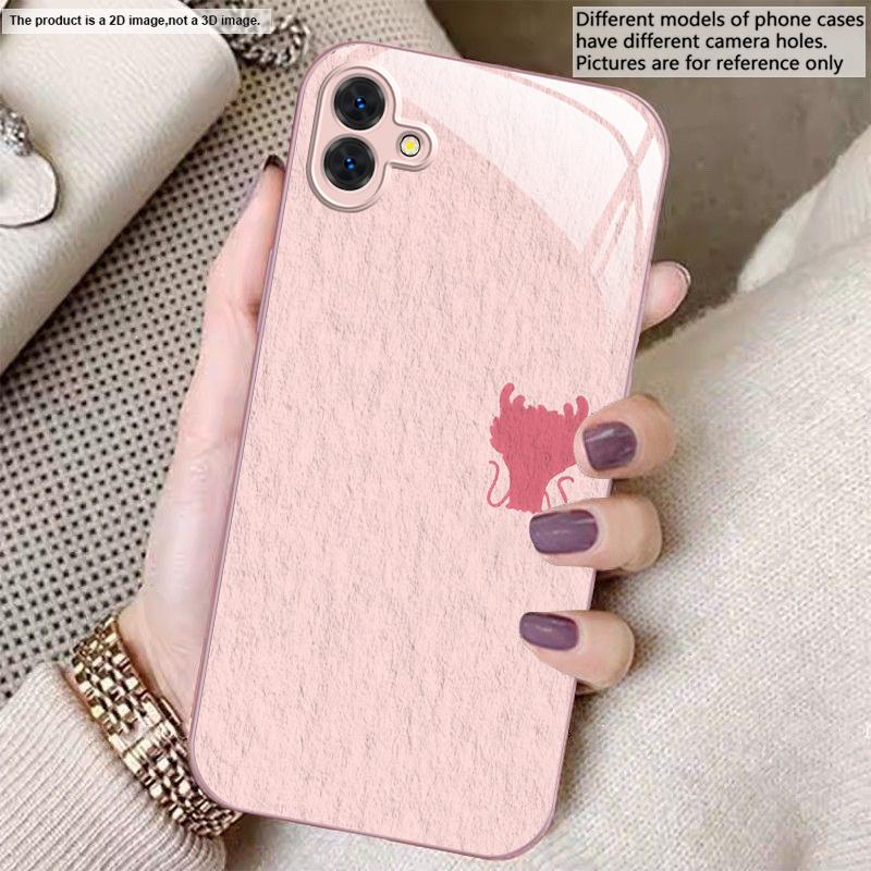 A sleek deep blue faucet For Samsung A01 02 03 Core 04 05 06 10 12 13 14 5G 15 16 M02 12 Note 8 9 10 20 glass Ultra phone case