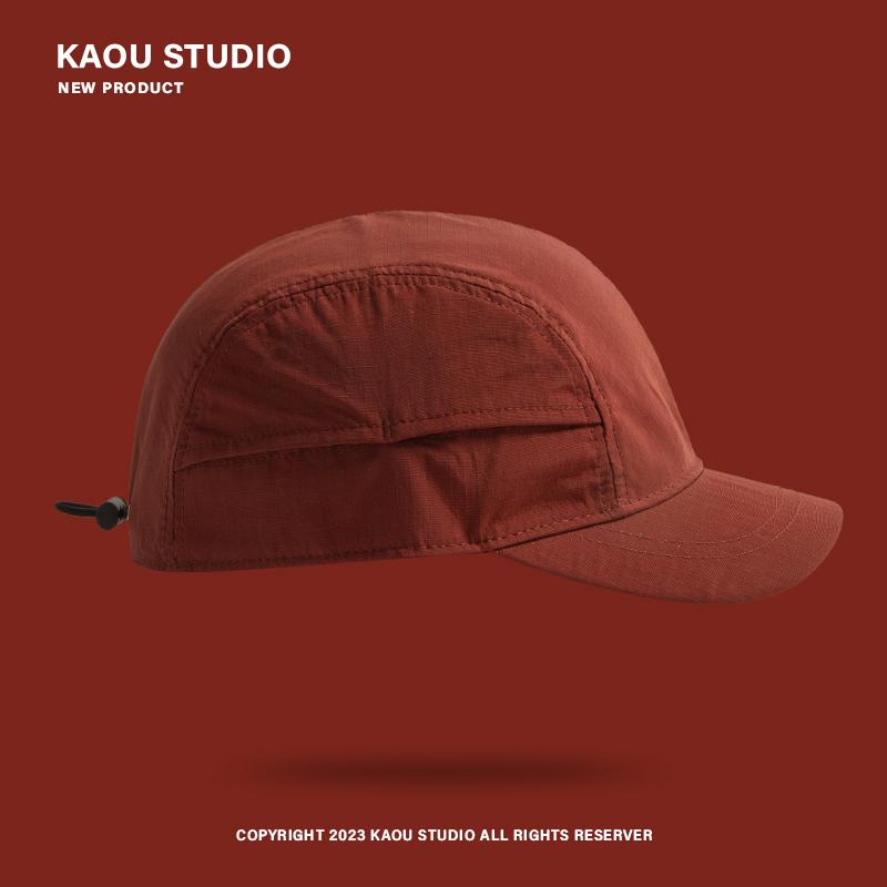 Short Brim Hat Men's Japanese Thin Summer Sun Protection Peaked Cap Outdoor Quick-Drying Baseball Cap for Women