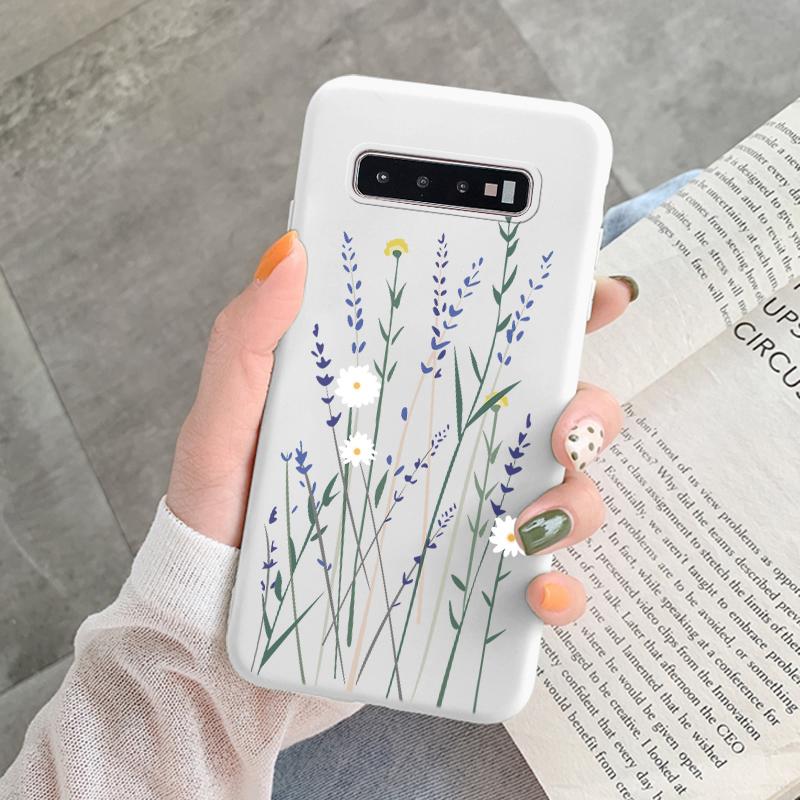 Case For Samsung Galaxy S10 Plus S 10 S10E Cover Cloud Graffiti Illustration Kanagawa Label Silicone Fundas For Samsung S10 S10e